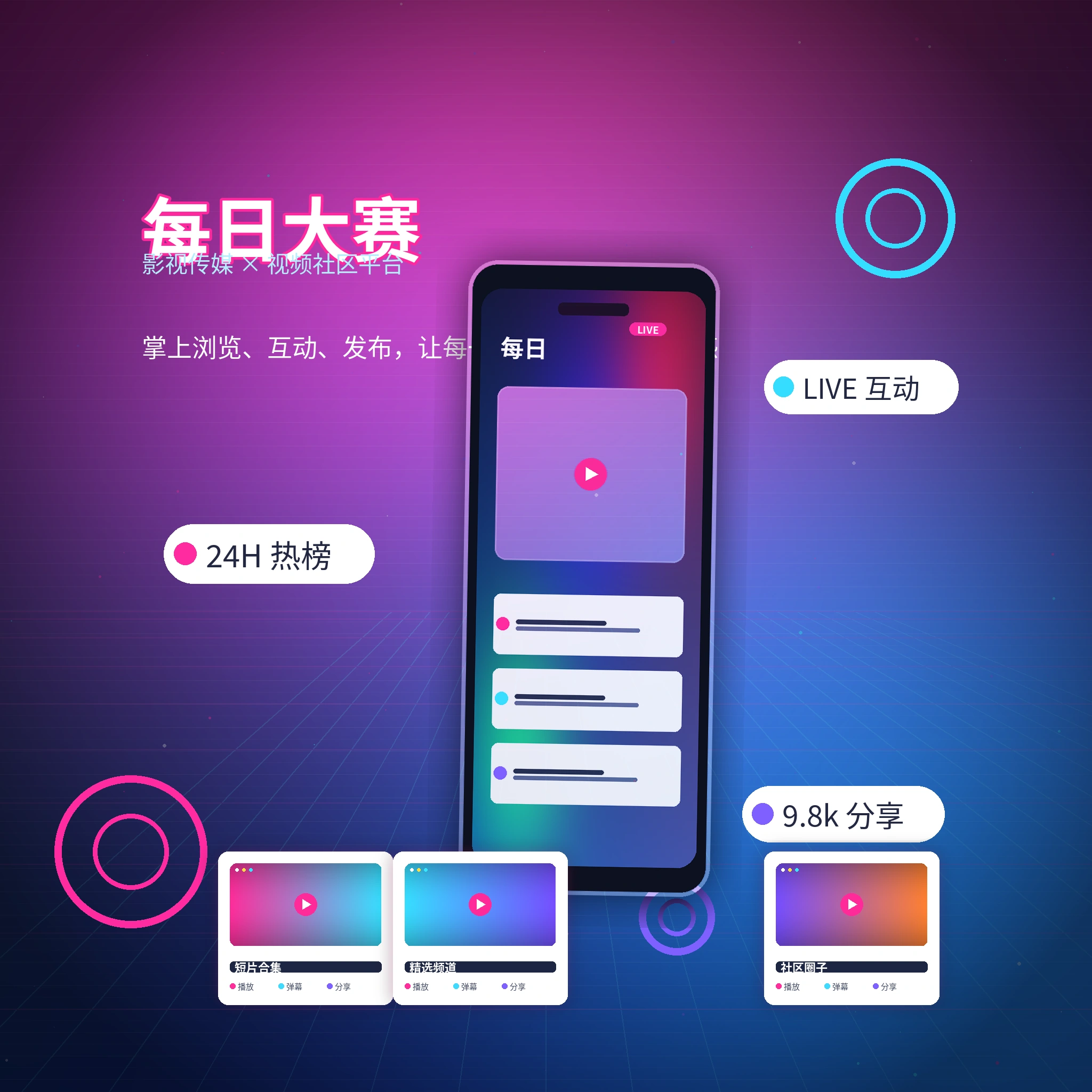 每日大赛APP移动端内容服务